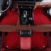 Kang car treasure car mats all surrounded by leather super elastic wire special red manufacturers custom straight hair