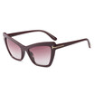 SHAUNA Vintage Women Cat Eye Sunglasses Fashion Men Gradient Lens Glasses UV400