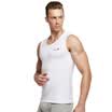 Jingdong Supermarket PLAYBOY Playboy 7562 Men&39s Vest Bottom Shirt Slim Elastic Underwear Cotton Lycra Fabric Sports Vest Breathable T-shirt White XXL