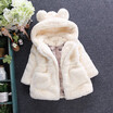 2018 New Winter Baby Girls Clothes Faux Fur Fleece Coat Pageant Warm Jacket Xmas Snowsuit 1-8Y Baby Hooded Jacket Outerwear