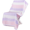 Sanli pure cotton gauze bath towel class A standard baby can be used soft hair can not fall wrapped around the towel bath towel 70 × 140cm pink purple stripes