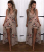 Summer dresses for Women beach wear Floral Print Sexy Deep V Neck Dresses Costume Female Clothes