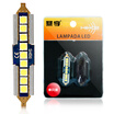 IBOX CAR light double tips T10 LED bulb single for automotive reading lightceiling lamplicense plate lampdoor lock warning lamps