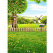Green Tree House Photo Backdrop 57FT Vinyl Fabric Cloth Digital Printing Photo Background s-619