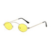 SHAUNA Rivet Women Small Oval Sunglasses Wide Bridge Fashion Men Clear Red Yellow Pink Purple Shades UV400