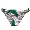 2018 Bikini Green Leaf Print Triangle Low Waist Sexy Ladies Swimming Trunks