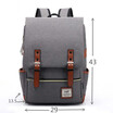 New personality retro men&women outdoor canvas big travel backpack fashion backpack