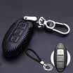 Huashi Nissan Key Case Leather Key Case Qi Jun Sylphy hacker Jinke Ma Chi leather key case buckle set car accessories
