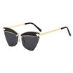 SHAUNA Fashion Half Frame Women Cat Eye Sunglasses Retro Ladies Glasses UV400