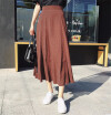 High Waist Dot Print Midi Skirts Women Elegant Sweet Bohemian Skirts Korean Style Faldas Mujer Saias