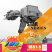 05051 1157pcs Star Series Toy Wars Force Awaken The AT Armored Robot 75054 Building Blocks