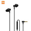 Xiaomi QTEJ03JY In-Ear Earphones 2 Moving Iron Coil Dynamic 35mm Noise Cancelling Stereo Earphone Wired Control With MIC For Xiao