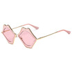 SHAUNA New Arrival Oversize Lips Sharp Women Sunglasses Fashion Large Frame Ladies Pink Lens Shades UV400