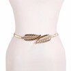 Flower Leaf Shape Wedding Designer Elastic Belts Women GirlStretch Skinny Waist Belt Cummerbunds Metal Female BeltSize70cm