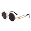 SHAUNA New Hollow Out Metal Legs Classic Punk Style Women Round Sunglasses Fashion Men Red Tinted Lens Shades UV400