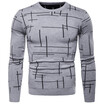 AOWOFS new foreign trade mens sweater head round neck British boutique spot knit bottoming shirt YM003