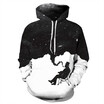QYDM0305Mens Hoodie 3D Printed Women Pullover Sweater