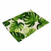 Green Plant Printed Polyester Placemat Heat resistant Stain resistant Anti slip Table Mat Bowl Coaster Dining Tableware Pad for Di