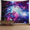Galaxy Starry Star Earth Hanging Wall And Blanket Background Fabric Multipurpose Vintage Hippie Beach And Yoga Towel