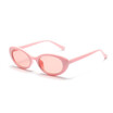 SHAUNA Fashion Shell Grain Frame Women Cat Eye Sunglasses Popular Ladies Clear Red Oval Lens Shades UV400