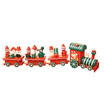Wooden Mini Train Toy Santa Claus Christmas Ornament Decoration Festival Gift Kids Toys