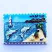 1Pcs Resin Handmade Mauritius Swordfish Stamp Shaped Tourist Souvenir Fridge Magnet Refrigerator Magnetic Stickers