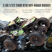 S-003 122 24G 2CH 2WD High Speed RC Off-Road Car Monster Truck Children Gift Kids Toy