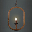 Baycheer HL371856 Capital O Ring Rope Style Country Style LED Pendant