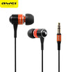 Awei ES-Q3 In-Ear Earphone Stereo Headphones Earbuds Super Bass Headset Fone de ouvido Auriculares Ecouteur Kulaklik Audifonos