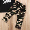 Casual Toddler Kids Boys SWAG Tops T-shirt Camo Pants 2Pcs Outfits Set 1-6Yrs