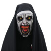Devil Cosplay Nun Valak Mask with Hood Full Head Conjuring Scary Mask Costume Halloween Party Props