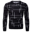 AOWOFS new foreign trade mens sweater head round neck British boutique spot knit bottoming shirt YM003