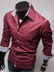 Men Shirts Hot Sale Long Sleeve Slim Plus