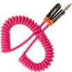 Shanze SAMZHE YPX-8630 35mm advanced stereo mobile phone flat panel car AUX audio spring line copper wire core gold version of the public on the public pink 3 meters