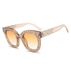 SHAUNA Luxury Crystal&Pentagram Decoration Women Cat Eye Sunglasses Fashion Ladies Pink Gradient Lens Shades UV400