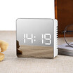 TS - S69 Multifunctional Noiseless LED Mirror Clock Display Time Temperature