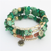Women Fashion Multi Agate Natural Stone Beads Bracelet Wristband Jewelry Gift