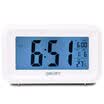 DELI Multifuctional Electronic Clock with Large Screen Night Light&Temperature--WhiteBlue
