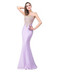 2018 Sleeveless Lilac Mermaid Prom Dresses Appliques Wedding Evening Gown