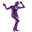 24 Hrs Shipped Out Womens Metallic Full Bodysuits Sexy Tights Suits Women Halloween&Stage Performance Fancy Dress