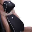 KING ETING car lumbar headrest space memory cotton back cushion car lumbar pillow neck pillow set Y7 two-piece mystery black master driving