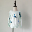 2018 autumn Winter Flamingo print sweatshirt for kids boys girls children clothing