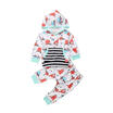 Cotton Newborn Baby Girls Boys Hoodies Top Long Pants 2Pcs Outfits Clothes AU
