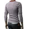 Mens Henley Neck Long Sleeve Linen Shirts Casual Summer Solid Color Tops T-Shirt