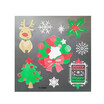 Christmas Paper Sticker Decoration Santa Claus Snowman Christmas Tree DIY Album Scrapbooking Seal Sticker Stationery Gift