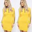 Womens Casual Dress Long Sleeve Hoodie Hooded Jumper Pockets Sweater Tops