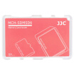 JJC MCH-SDMSD6CN ultra-thin memory card holder SLR camera memory card SD card digital storage package pink card cartridge can put two SD 4 MSD TF card