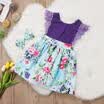 Toddler Baby Girls Sisters Matching Floral Clothes Jumpsuit Romper Dress Outfits