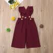 Toddler Baby Girl Bib Pant Lace Jumpsuit Romper Bodysuit Outfit Trouser Overalls
