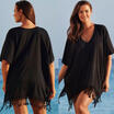 Sexy Women Lady Lace Kaftan Bikini Swimwear Cover Up Beach Mini Dress Plus Size